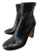 Vince Shoe Size 9.5 Black Leather Calf High Interior Zip Round Toe Booties Black / 9.5