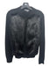 Vince Size S Black Yak & Wool Rabbit Fur Zip Front Long Sleeve Cardigan Black / S