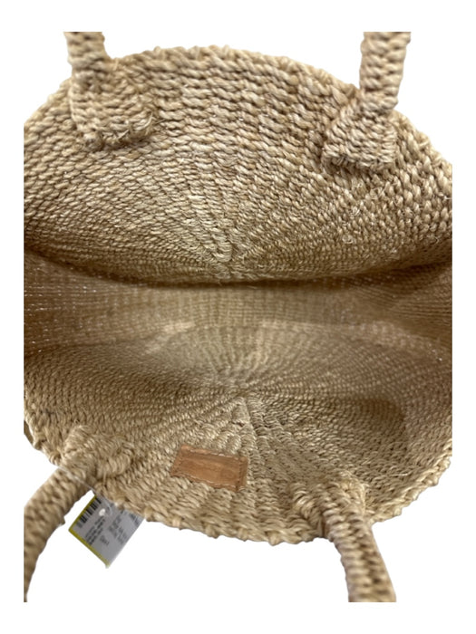 Clare V Beige Raffa Woven Circle Crossbody hand bag Bag Beige