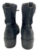 Havana Joe Shoe Size 9.5 Faded Black Leather & Textile Lace Up Almond Toe Boots Faded Black / 9.5