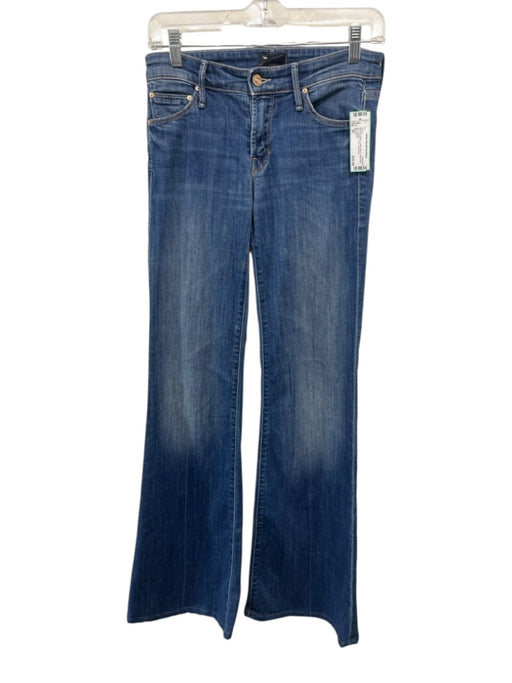 Mother Size 26 Medium Wash Cotton Blend High Rise Zip & Button Flare Jeans Medium Wash / 26