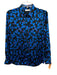 Equipment Femme Size XS Black, Blue, Red Polyester Long Sleeve Floral Collar Top Black, Blue, Red / XS