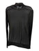 Brochu Walker Size P Black Rayon Long Sleeve Sheer Button Front Off Shoulder Top Black / P