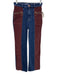 See By Chloe Size 26 Dark Wash & Brown Cotton Blend Denim Corduroy Accent Jeans Dark Wash & Brown / 26