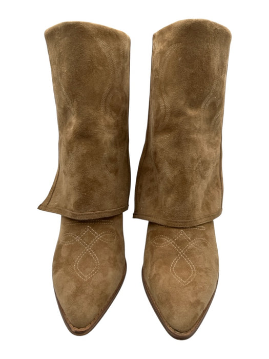 Steve Madden Shoe Size 10 Brown Leather Upper Suede Embroidered Western Boots Brown / 10