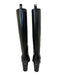 Chanel Shoe Size 41 Black Leather Upper Chain Detail Round Almond Toe Boots Black / 41