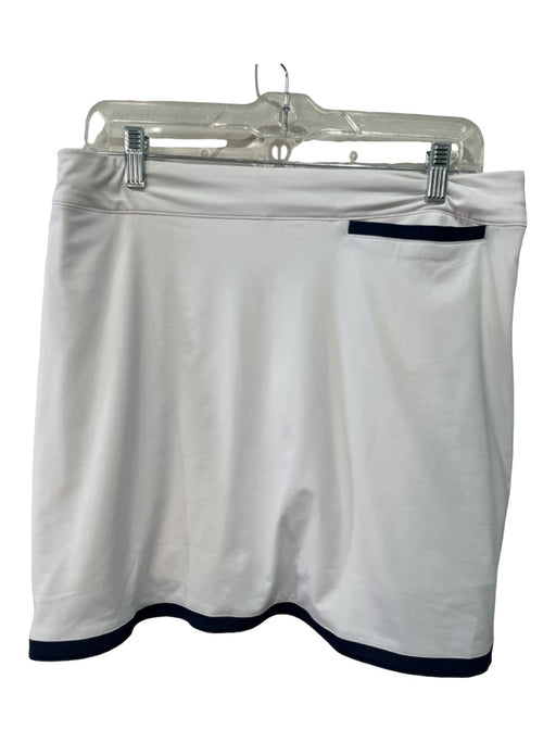 Peter Millar Size L White Polyester Stretch Skort Golf Skirt White / L