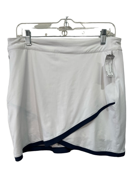 Peter Millar Size L White Polyester Stretch Skort Golf Skirt White / L