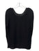 Theory Size M Black Silk V Neck ruched shoulder Long Sleeve Top Black / M