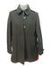 Burberry Brit Size 4 Black Wool Blend Button Down Collar Zip Pocket Coat Black / 4