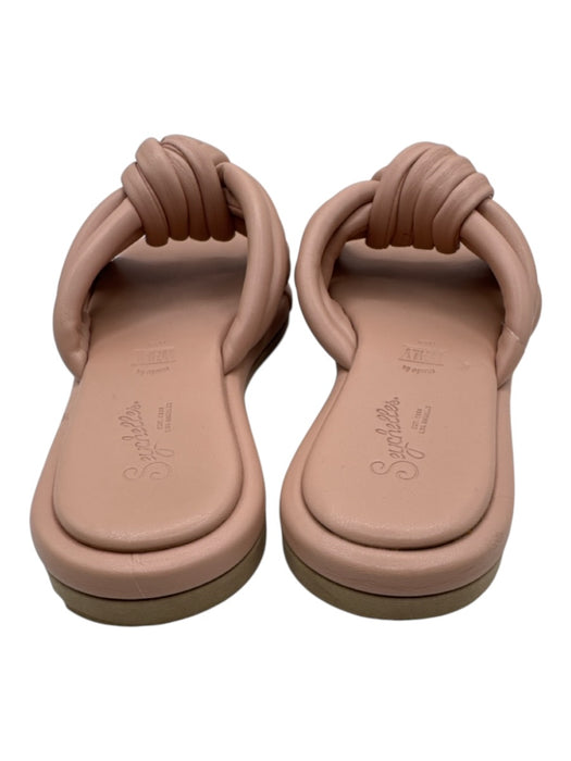 Seychelles Shoe Size 8 Beige Pink Pleather Strappy Knot Mule Slide Sandals Beige Pink / 8