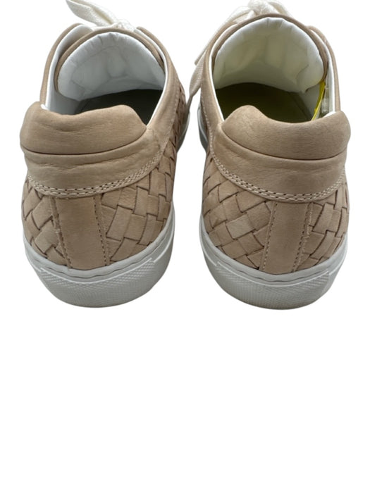 M. Gemi Shoe Size 39 Beige Nubuck Lace Up Low Top Basket Weave Sneakers Beige / 39
