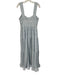 Jonathan Simkhai Size 8 Light Blue Polyester & Acetate Pleat Detail Tiered Dress Light Blue / 8