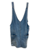 We The Free Size S Light Blue Cotton Denim Adjustable Straps Patch Pocket Dress Light Blue / S