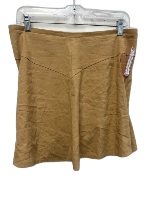 Vince Size M / 8 Khaki Beige Linen & Rayon High Rise Wide Leg Side Zip Shorts Khaki Beige / M / 8