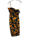 Hyacinth House Size M navy blue, orange, green Cotton Floral Midi Dress navy blue, orange, green / M