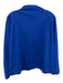 Ann Mashburn Size S Cobalt Blue Viscose Blend notched collar Split Hem Top Cobalt Blue / S