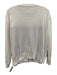 Queen of Sparkles Size M Cream & Brown Acrylic Blend Rhinestone Football Sweater Cream & Brown / M