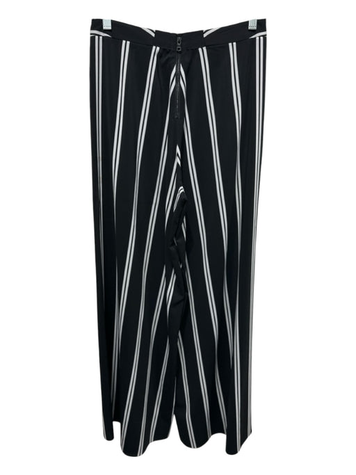 Alice + Olivia Size 4 Black & White Missing Fabric Stripe Back Zip Pants Black & White / 4