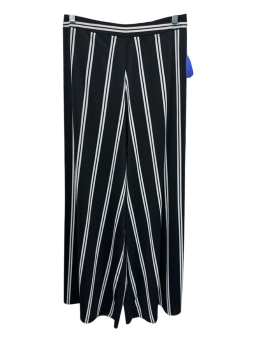 Alice + Olivia Size 4 Black & White Missing Fabric Stripe Back Zip Pants Black & White / 4