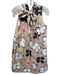 Tyler Boe Size Small Beige & Pink Print Cotton Blend Floral Sleeveless Dress Beige & Pink Print / Small