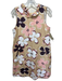 Tyler Boe Size Small Beige & Pink Print Cotton Blend Floral Sleeveless Dress Beige & Pink Print / Small