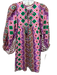 Mille Resort & Travel Size XXS Purple & Pink Print Cotton Blend Abstract Dress Purple & Pink Print / XXS