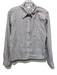 Ann Mashburn Size Medium White & Brown Print Cotton Stripe Button Down Top White & Brown Print / Medium