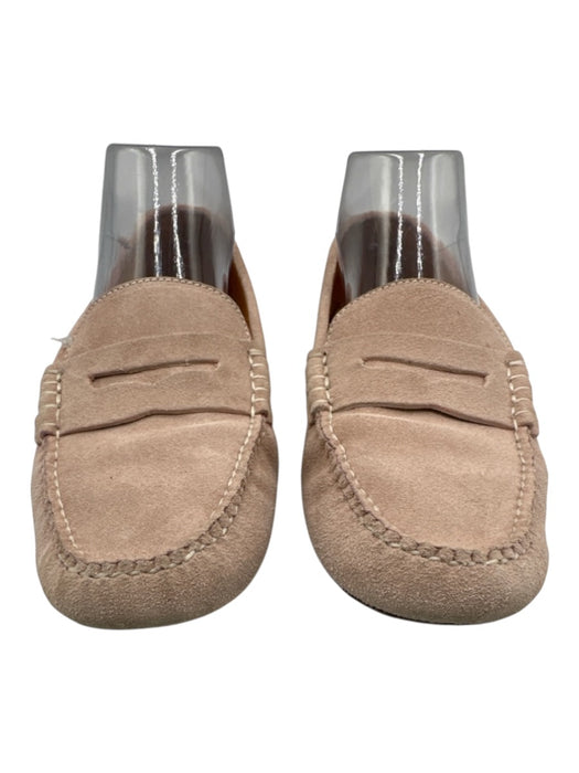 Ann Mashburn Shoe Size 8.5 Blush Pink Leather Suede Slip On Driver Loafers Blush Pink / 8.5