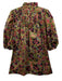 Crosby Size M Green, Black, Multi Polyester 1/2 Puff Sleeve Floral Print Dress Green, Black, Multi / M