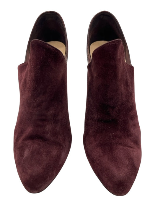 Christian Louboutin Shoe Size 42 Plum Purple Suede Almond Toe Stiletto Booties Plum Purple / 42
