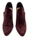 Christian Louboutin Shoe Size 42 Plum Purple Suede Almond Toe Stiletto Booties Plum Purple / 42
