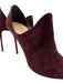Christian Louboutin Shoe Size 42 Plum Purple Suede Almond Toe Stiletto Booties Plum Purple / 42