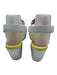 Grand Ambition Shoe Size 10 White, Silver & Yellow Manmade Upper Wedge Sandals White, Silver & Yellow / 10