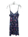 Liberty Size L Navy & Multi Silk Floral Paisley Spaghetti Strap Mini Slip Dress Navy & Multi / L