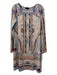 Hale Bob Size M brown multi Polyester Floral & Animal Absract Watercoloe Dress brown multi / M