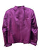 Akris Size 12 Purple Silk Hook & Eye Side Pockets Blazer Jacket Purple / 12