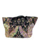 Etro Black & Multi Leather & Canvas Botanical Zip closure Top Handle Bag Black & Multi / Medium