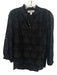 Catherine Malandrino Size Medium Black Cotton Long Sleeve Eyelet Cami Inc. Top Black / Medium