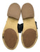 Jack Rogers Shoe Size 9 Black & Beige Leather Upper open toe Whipstitch Sandals Black & Beige / 9