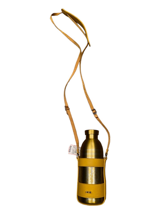 Dior Yellow Metal Oblique Harness Water Bottle Men's Accessories