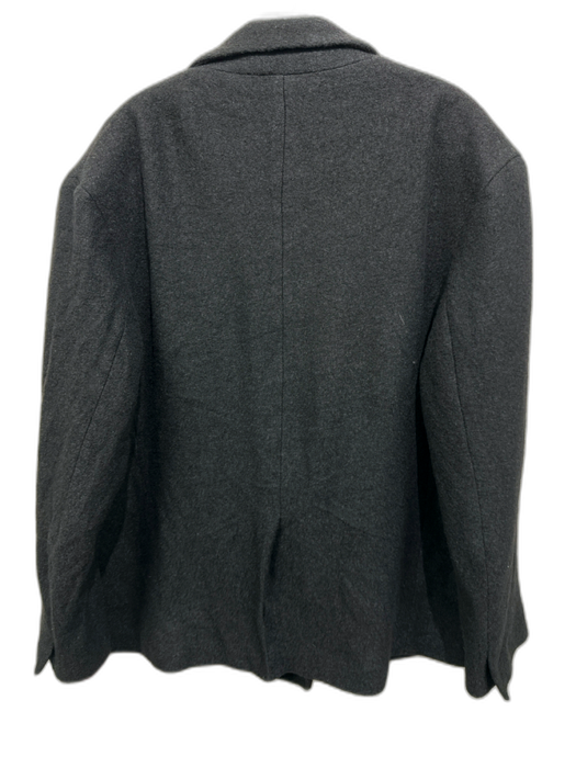 Zara Black Cotton Blend Solid Double Breasted Men's Blazer Black / 40