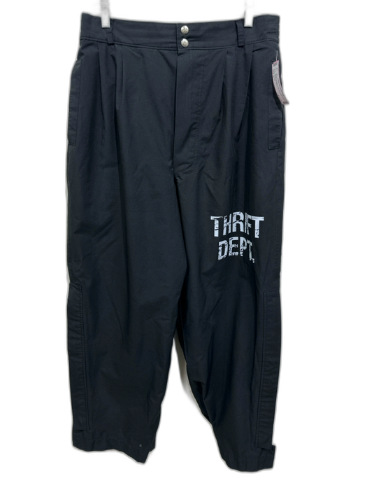 Goretex Size L Black Synthetic Solid Athleisure Men's Pants Black / L