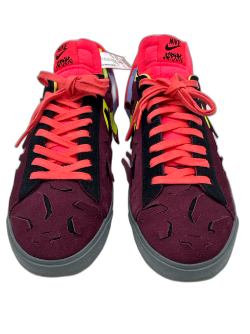 Nike Shoe Size 12 Like New Dark Red Leather Distressed Sneaker Men's Shoes Dark Red / 12