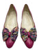 Bruno Magli Shoe Size 37.5 Magenta & Multi Leather multicolor bow Pumps Magenta & Multi / 37.5