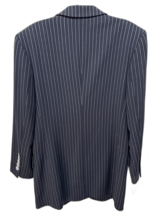 Escada by Margaretha Ley Size 36 Black & White New Wool Pinstripe Blazer Jacket Black & White / 36