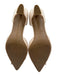 Charles David Shoe Size 7.5 Beige Synthetic D'Orsay Floral Applique Pumps Beige / 7.5