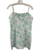 Avec Les Filles Size 10 Cream & Aqua Cotton Blend Seascape Spaghetti Strap Dress Cream & Aqua / 10