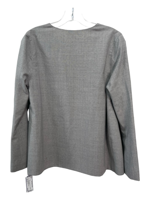 Ann Mashburn Size S Gray round split neck Long Flare Sleeve Top Gray / S