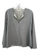 Ann Mashburn Size S Gray round split neck Long Flare Sleeve Top Gray / S